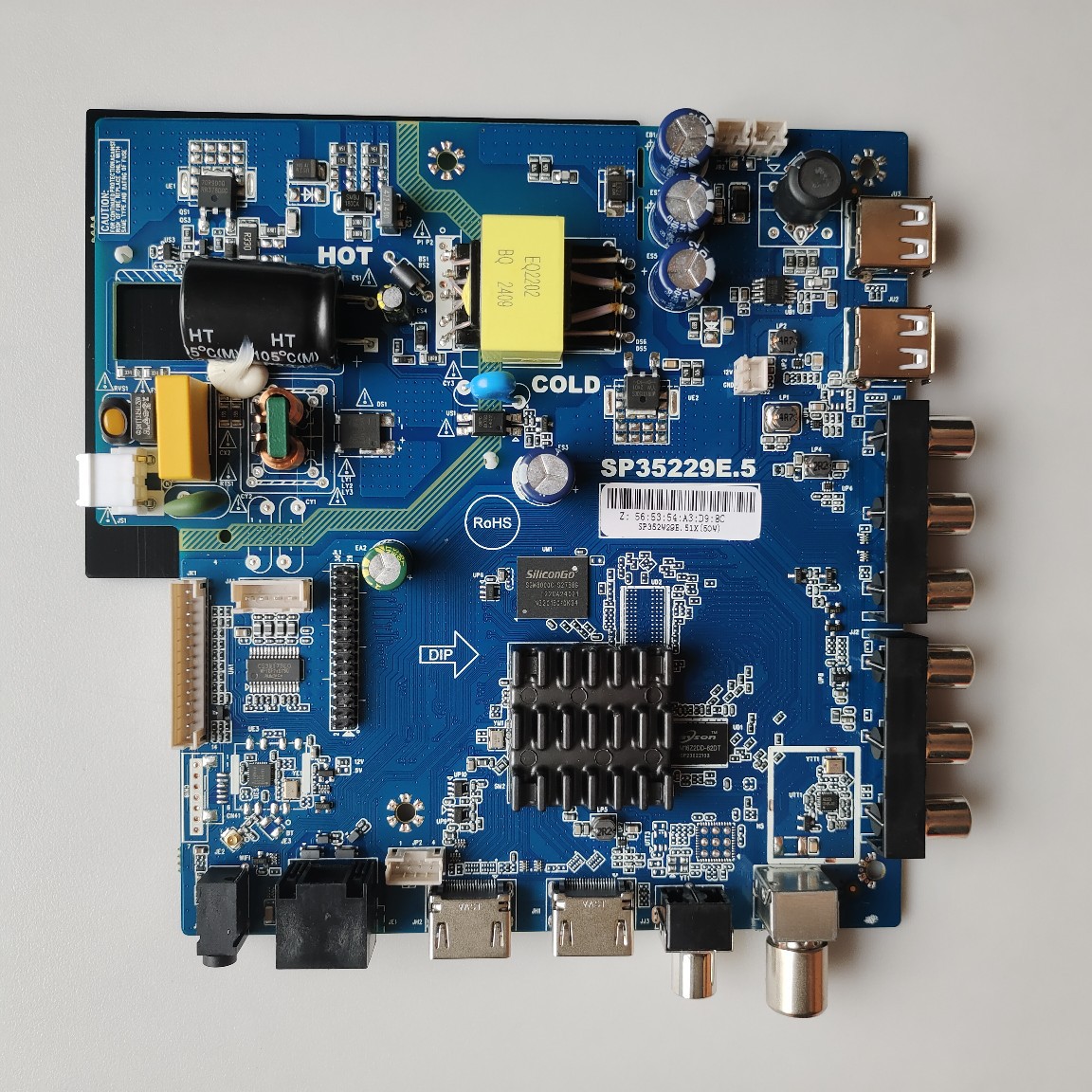 安卓智能电视主板SP35229E.5 SP352W29.5 功率50W 灯条电压35-80V