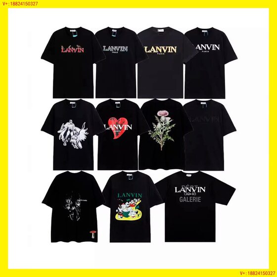 European and American Cross-border Gallery Dept. Joint LF Classic Embroidery Printing Splash Ink Couple Short-sleeved T-shirt Trendy