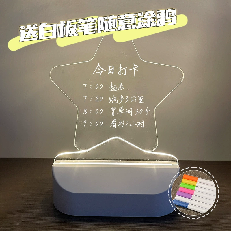 Стираемая доска для рисования, настольная LED-панель для письма, ручная работа, живопись от руки, граффити