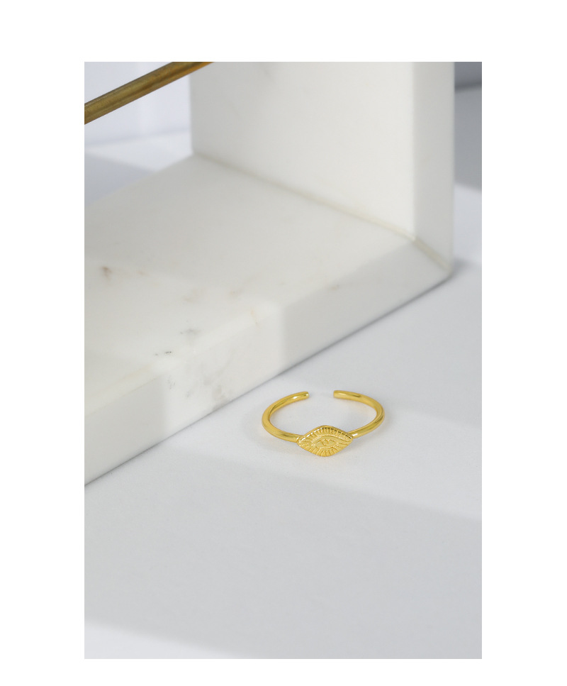 Fashion Devilu0027S Eye Silver Plating Open Ring