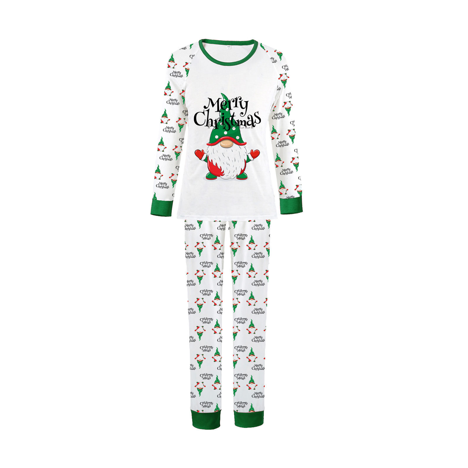 Heißer verkauf frauen Weihnachten eltern-kind-anzug Santa Claus gedruckt hause kleidung pyjamas_voghion.com