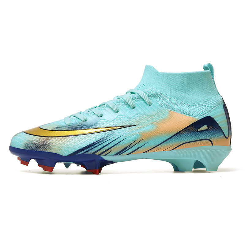 Nuevas espinas transfronterizas 16 zapatos de fútbol para niños para hombres y mujeres deportes al aire libre para estudiantes zapatos de entrenamiento de competencia de clavos largos