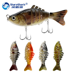 Direct supply from cross-border manufacturers, long-range multi-jigged lure for deep-sea fishing, 7-section submersible fishing lure for freshwater, false bait for perch fishing