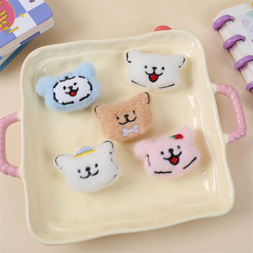 Мультяшные плюшевые линии щенок брошь сумка подвеска diy ручной работы аксессуары для волос занавески декоративные аксессуары для одежды