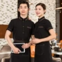 餐饮春夏服务员男女工作服