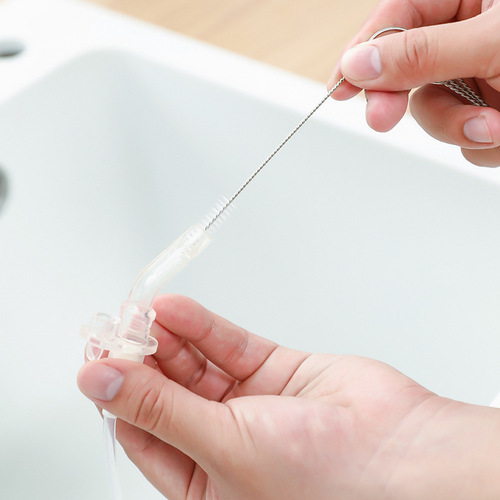 Gap brush five-piece set wholesale household water cup teapot teapot mini long handle stainless steel hard hair brush straw brush