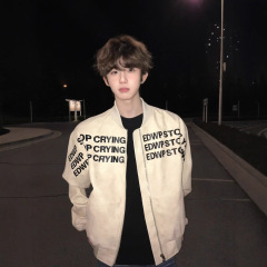 字母印花美式棒球服男春秋廓形高街hiphop高级感痞帅飞行夹克外套