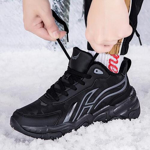 Stylish Fall New Men's Casual Sports Shoes Large Size Blue Thick Sole Stylish Breathable Father Shoes Trendy Shoes