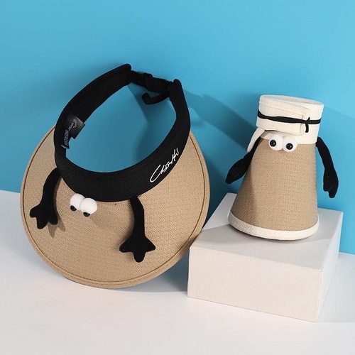 Children's small incense wind hat summer girl children cute sun protection hat open-top sunshade hat boy baby cartoon sun hat