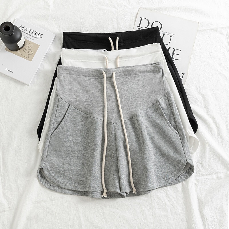 2026 Summer New Style Outdoor Sports Maternity Shorts Slimming Versatile Casual Pants Home Pants Drawstring Hot Pants