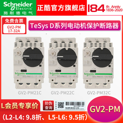 施耐德电动机断路器 GV2-PM10C 14C 16C 20C 马达保护开关|ru