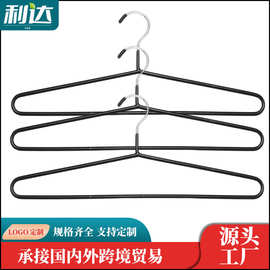 批发货源实力厂家高锰钢浸塑不生绣衣架干湿两用浸塑防滑无痕衣架