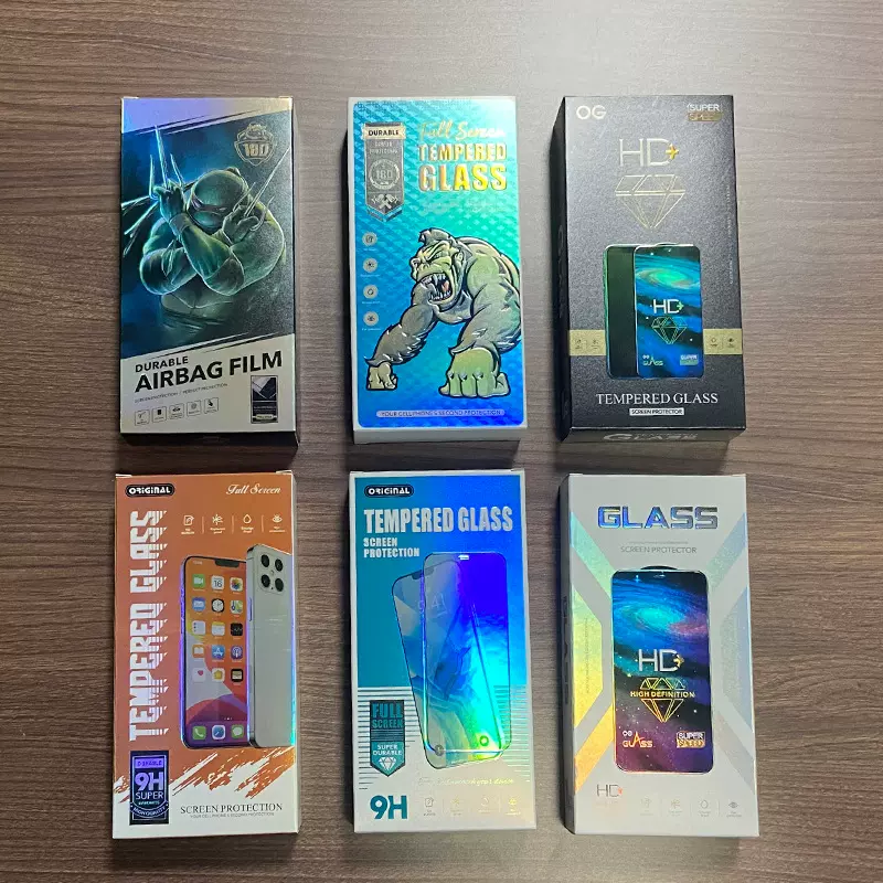 苹果13手机钢化膜包装盒10合1HD星空18D青蛙蓝猩保护膜包装盒现货