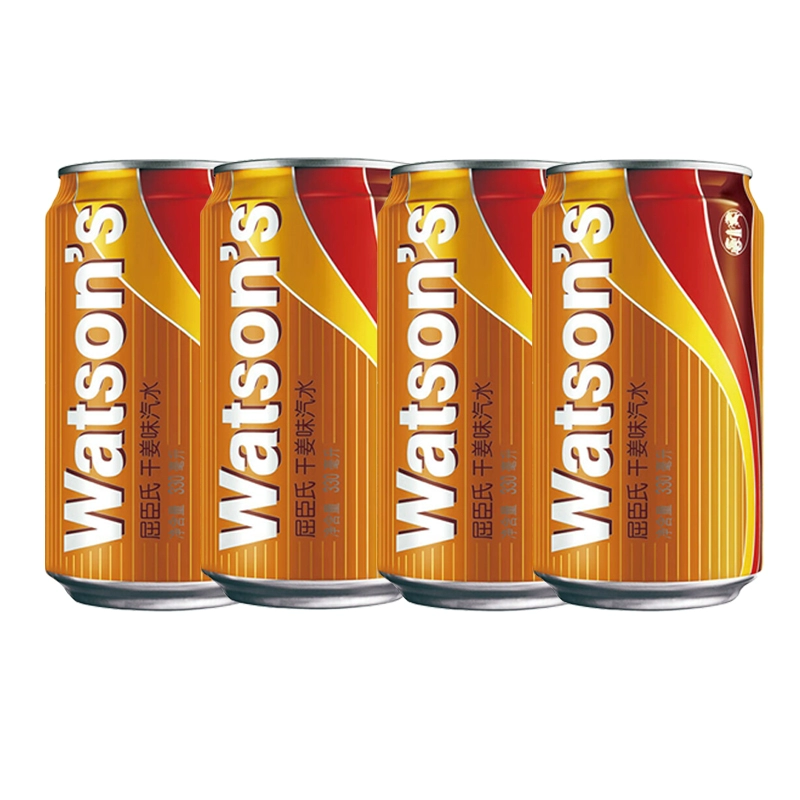 Watsons газировка с сухим имбирем вкус, 330 мл х 8 банок, соус хвост курицы, газированная напиток с имбирем