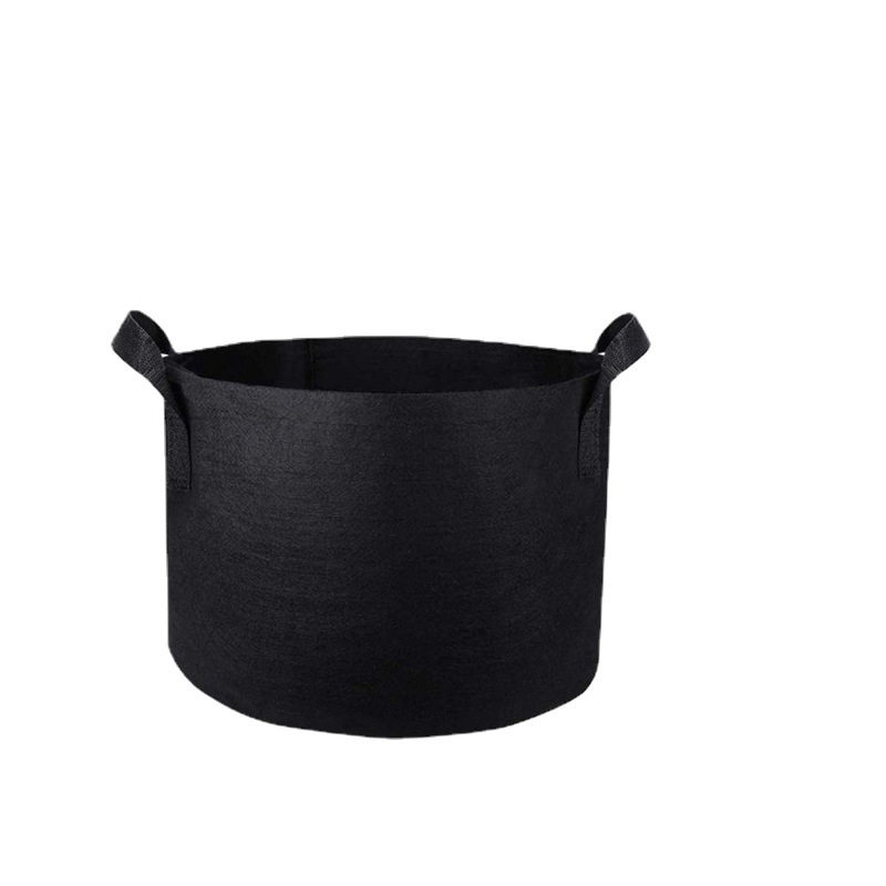 1.5MM270g培育袋用黑色毛毡布 种植袋育植袋用1.5里厚黑色无纺布