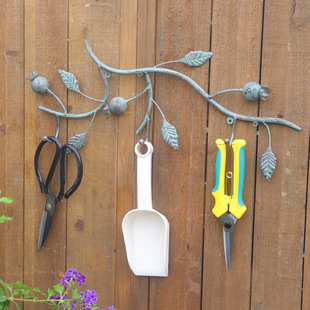 Retro Gardening Iron Hooks, Old Coat and Hat Hangings, Sundry Hooks, Iron Art Multi-Purpose Hooks, Gardening Miscellaneous