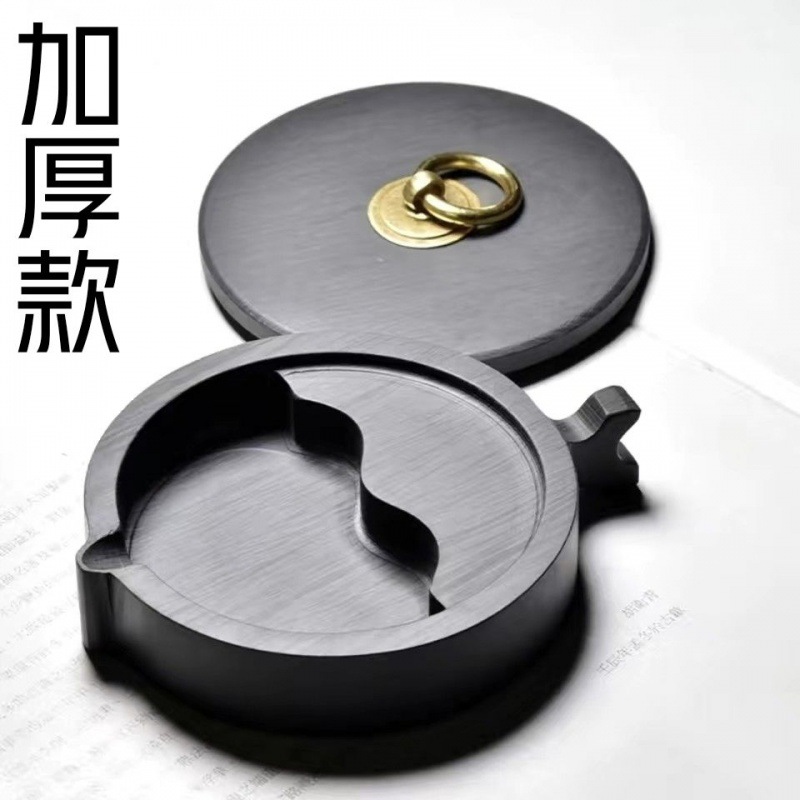 Inkstone rough  Anhui Shexian Four Treasures Student Yan Ink cartridge Dribbling Calligraphy Dedicated Manufactor