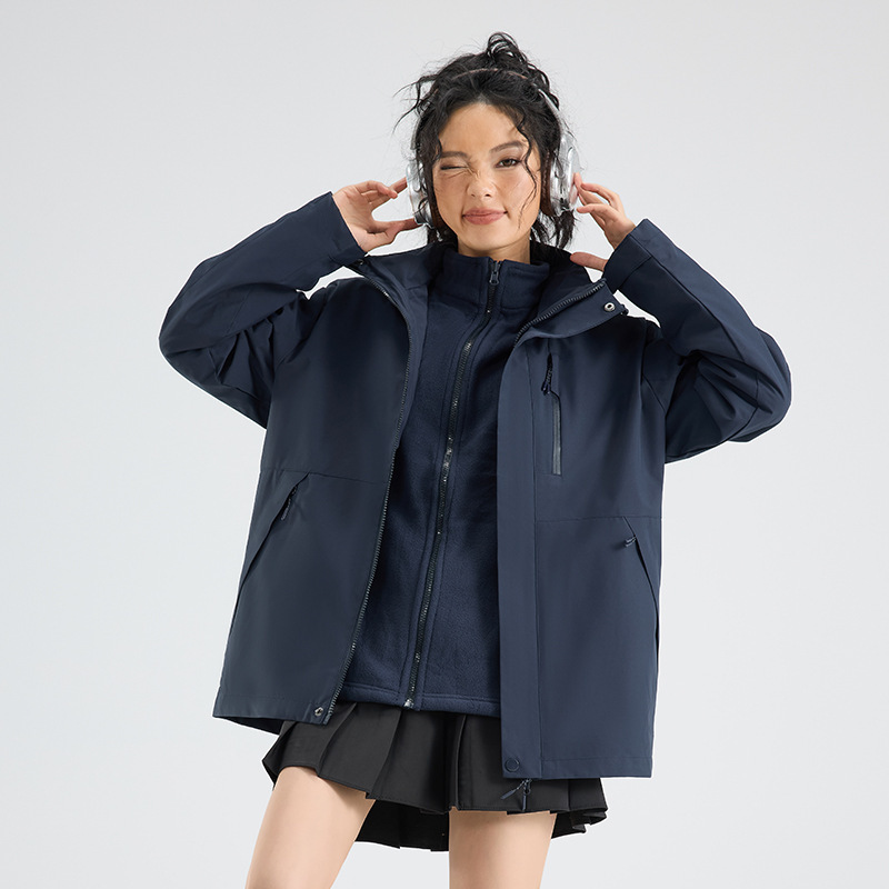 户外冲锋衣男款三合一骆陀定制工作服防寒保暖秋冬新款三防外套女|undefined