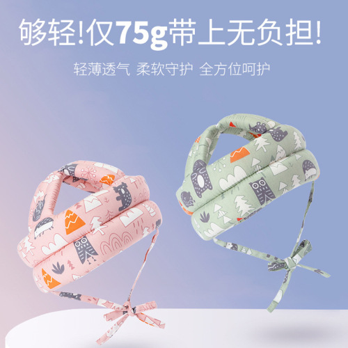 SpongeBob SquarePants Toddler Anti-fall Hat Safety Anti-collision Breathable Children's Anti-fall Baby Anti-fall Headrest Washable