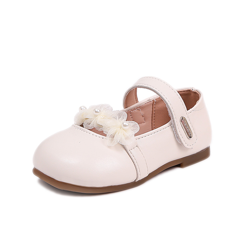 Zapatos de princesa para niñas 2025 nuevo estilo primavera y otoño zapatos de cuero para bebés para niños Mary Jane Flower zapatos individuales zapatos de rendimiento para niñas image 6