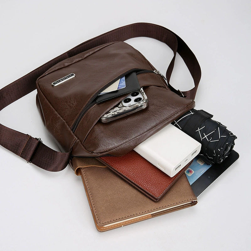 (Кросс-бордерная торговля), полимерный одно- bag, мужской рюкзак, сумка через плечо для отдыха, натуральная кожа, оптовая