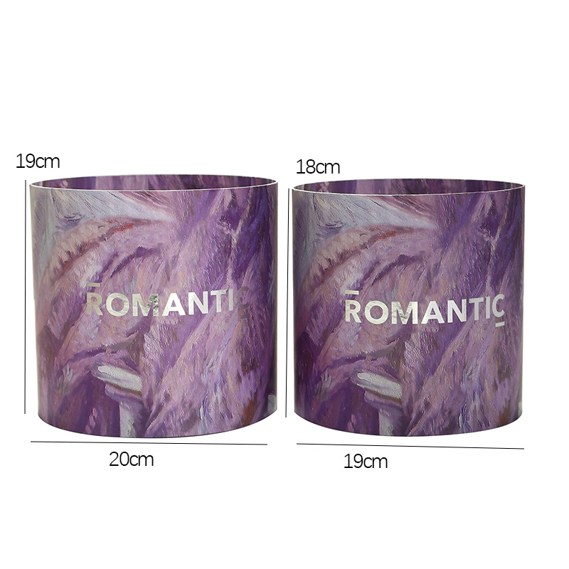 Cubo clásico de tres abrazos cubo redondo embalaje cubo arreglo de flores cubo floral DIY espejo de plata caja de flores