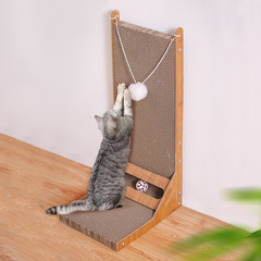 猫爪とぎボード、壁掛け式、猫用品、寝心地の良いL字型段ボール、脱落防止、爪研ぎおもちゃ、環境に優しい素材