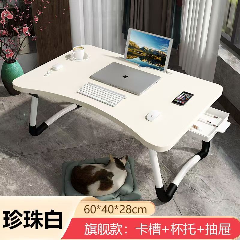 [curved] pearl white (drawer + card slot + cup slot) / 60X40X28CM