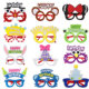 2025 New Birthday Glasses Party Decoration Cartoon Animal Children Photo Props Happy Birthday Funny Glasses