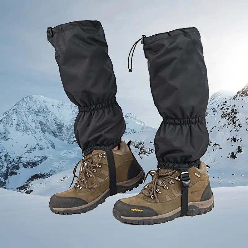 Outdoor Mountain Climbing Snow-proof Shoe Cover Hiking Desert Sand-proof Shoe Cover Riding Wind-proof Pants Cover Waterproof Bite-proof Snow Cover