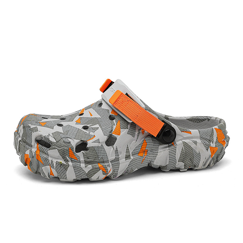 Camuflamiento de zapatos de verano para hombres zapatos de playa al aire libre sandalias para uso dual antideslizante desgaste suave zapatillas de cabeza
