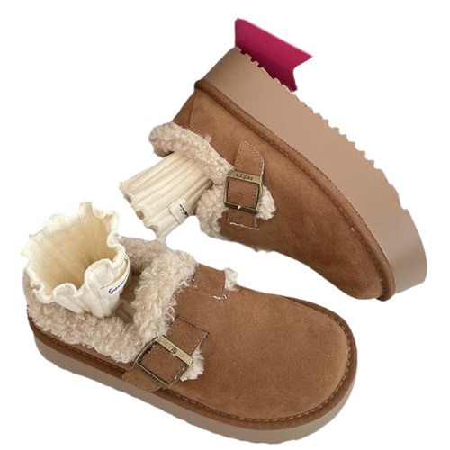 Cray Boss Anti-Cold Snow Boots for Women - Winter Thick Sole Stylish and Versatile Fleece-lined and Thick Warm Boot