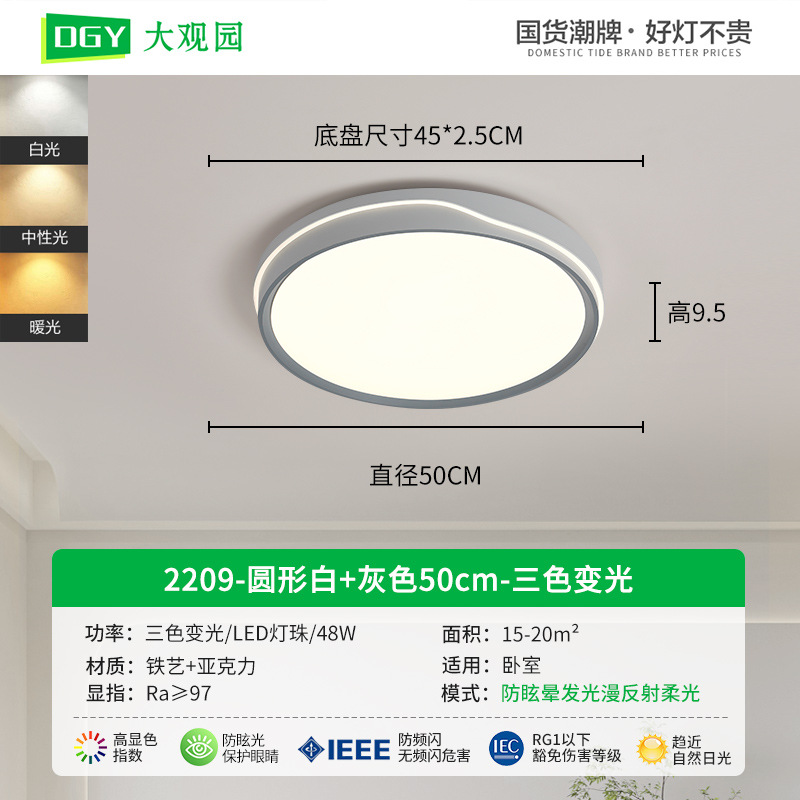 Luz de techo para el dormitorio 2026 nueva lámpara de techo LED lámpara de habitación minimalista lámpara moderna Zhongshan 357L