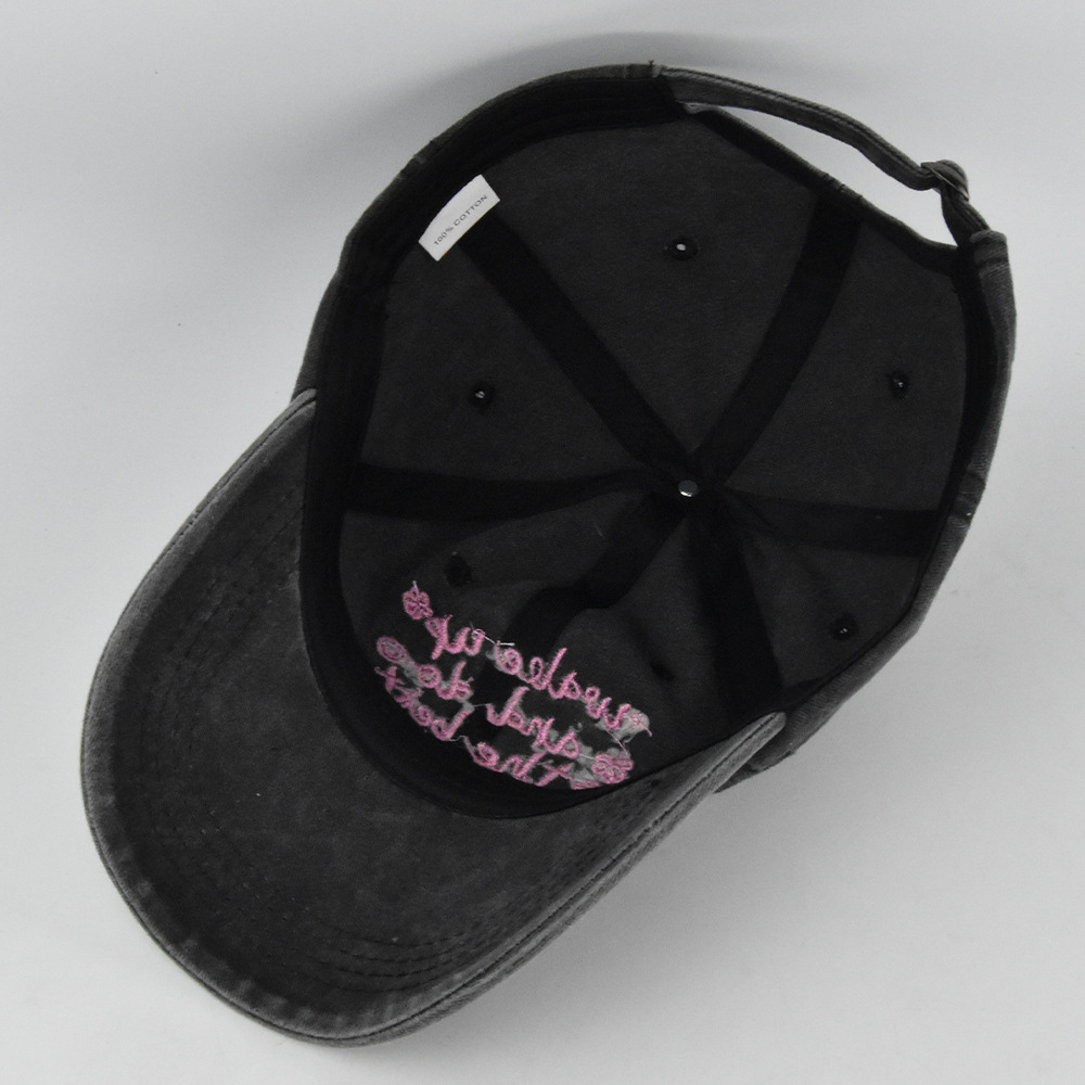 Wholesale Dad Hats Vintage Embroidered Baseball Cap with 100 Fabric