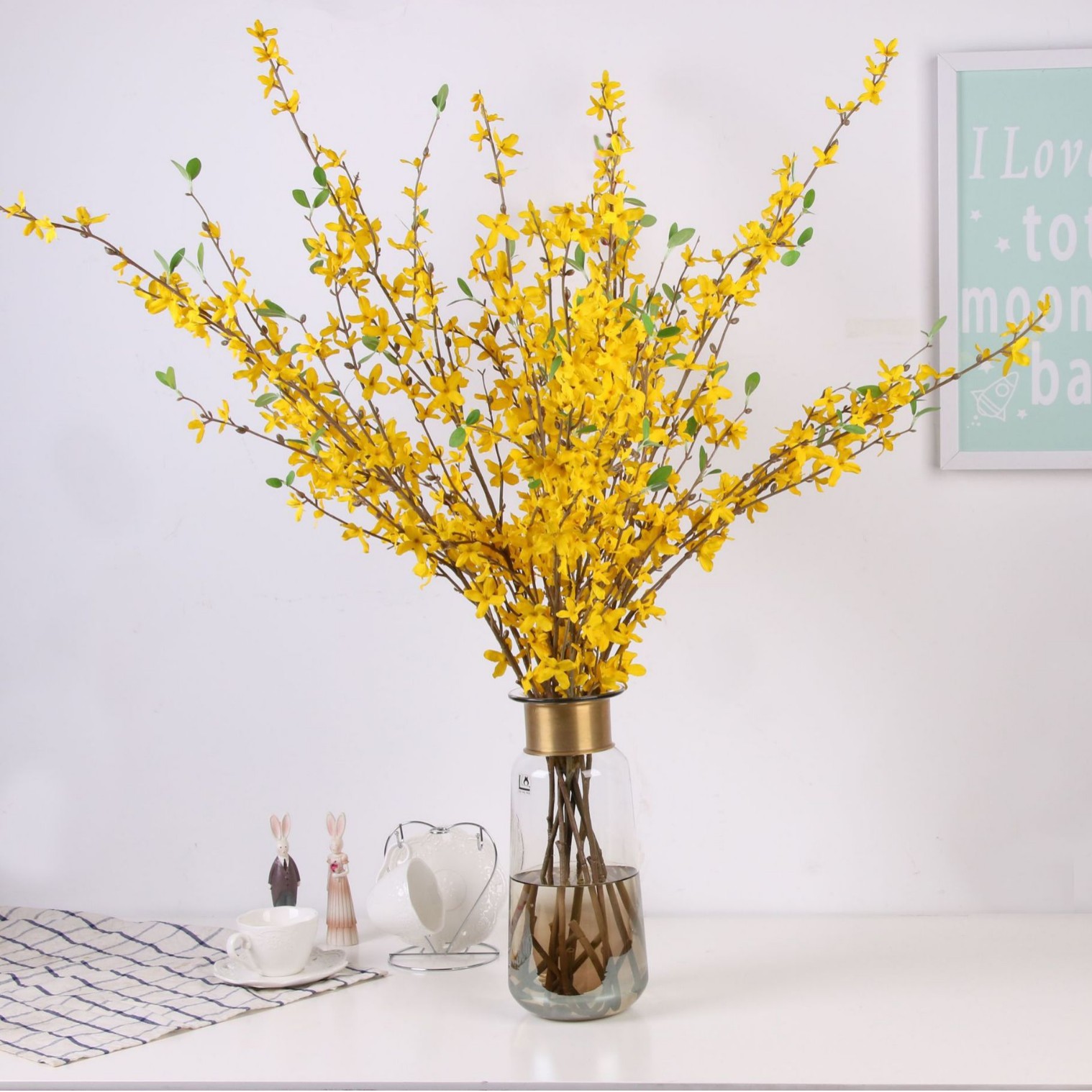 Realistic flower arrangements, decorative flowers 4