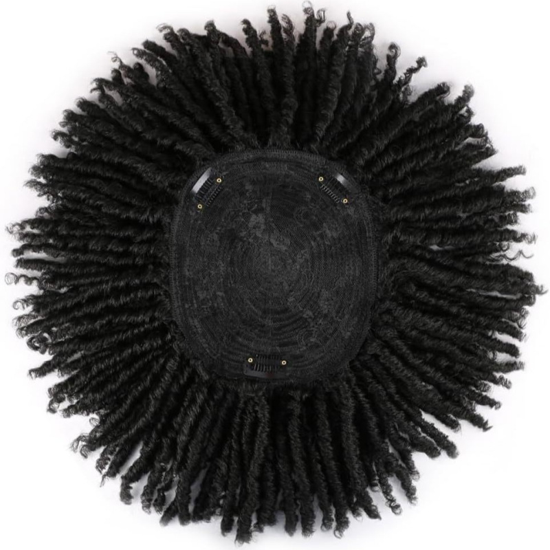 アフリカのかつらの汚れたお下げは、化学繊維中空の短髪の巻きDreadlock Hair Wigsを補充します|undefined