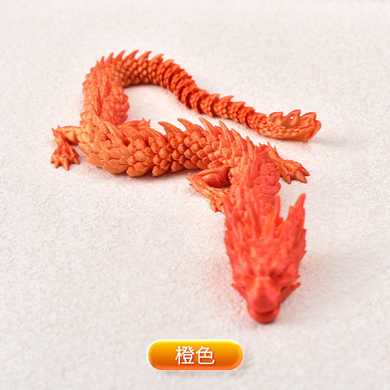 Ventas transfronterizas de juguetes impresos en 3D, adornos de dragón, animación de animales, moda de juego