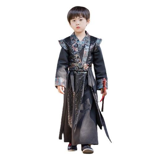 Boys' Hanfu 2024 Spring and Autumn New Improved Chinese Style Handsome Ancient Costumes Jin Yiwei Performance Costumes Young Boys' Clothes Wholesale