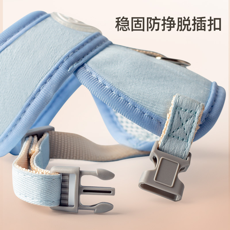 Nuevo tipo transfronterizo de cuerda de tracción para gatos anti-desprendimiento chaleco ajustable para salir cuerda de gato correa de pecho para artículos de mascotas