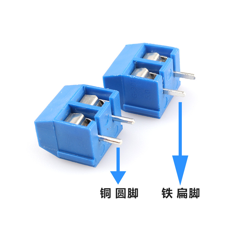 Kf301一字十字青2p 3p 5.0mm pcb端子12a 300vは銅をつなぎ合わせることができます。