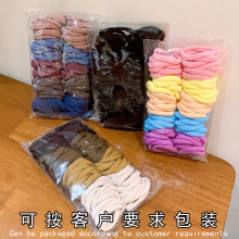 毛巾圈发圈基础款不伤发头绳批发彩色皮筋女高弹力大号发绳发饰女