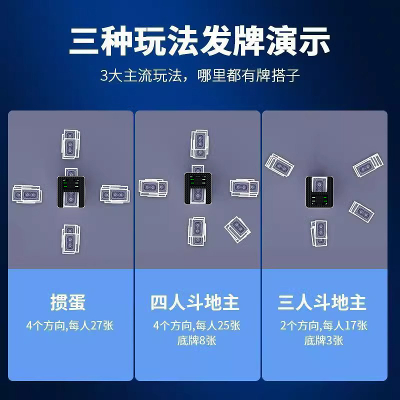 掼蛋专用发牌机洗发一体机自定义多人玩法斗地主德州扑克发牌器|undefined