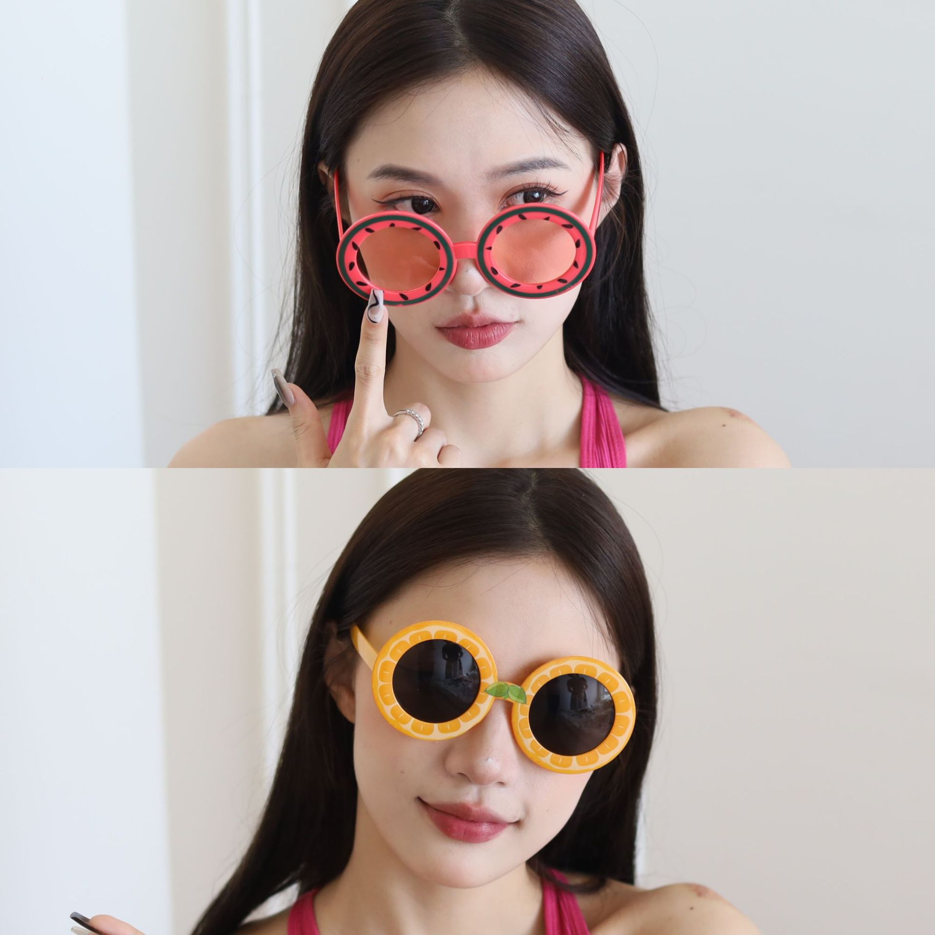 Gafas de Fiesta de Frutas de Plástico ABS Decorativas Estilo Hawaiano para Fiestas y Playa