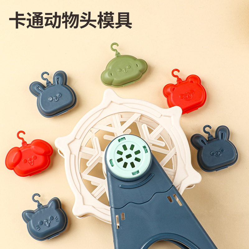 Casa de juegos Rueda de la fortuna Pastel de fideos Mud de color Máquina de helados Molde de plastilina de arcilla Regalo de cumpleaños para niñas