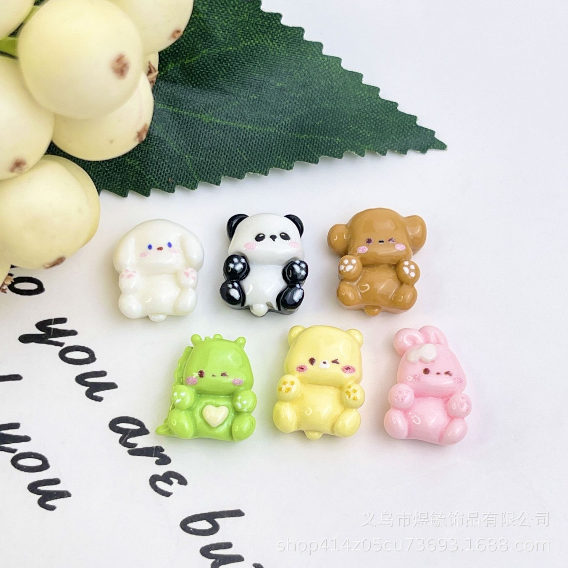 고품질 미니 만화 곰 혼합 싱글