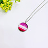 Personality Trend Rainbow Banner Comrade Samey Tanmei Lara Six Color Pendant Lily LGBTBRAVELOVE necklace