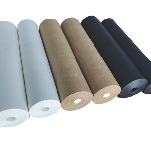 Factory supply brown black white small roll Kraft paper roll drawing paper wrapping paper handmade paper flower bag