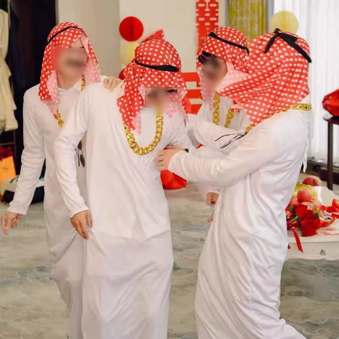 Забавный костюм на Хэллоуин, Ближний Восток, Дубай, богатый арабский день рождения для взрослых, забавная одежда, наряд для вечеринки