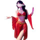 Gui Fei's Sex Lingerie Sexy Exotic Tassel Split Antique Dun Huang Feitian Perspective Tease Temptation Dance Dress