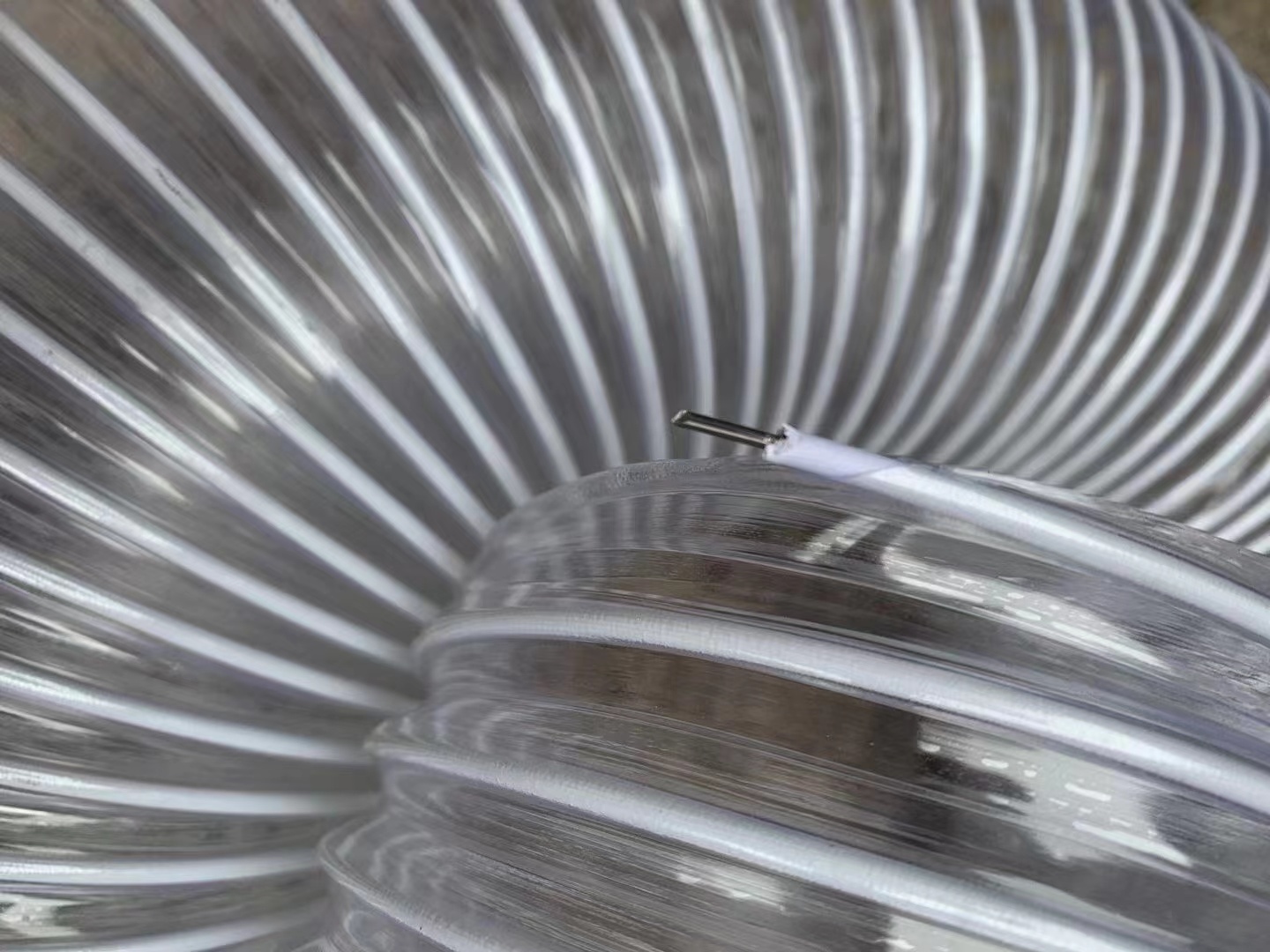 Tubo de acero PVC resistente al viento manguera telescópica tubería de aspiración de polvo tubería de madera máquina de tallado tubería de eliminación de polvo tubo corrugado